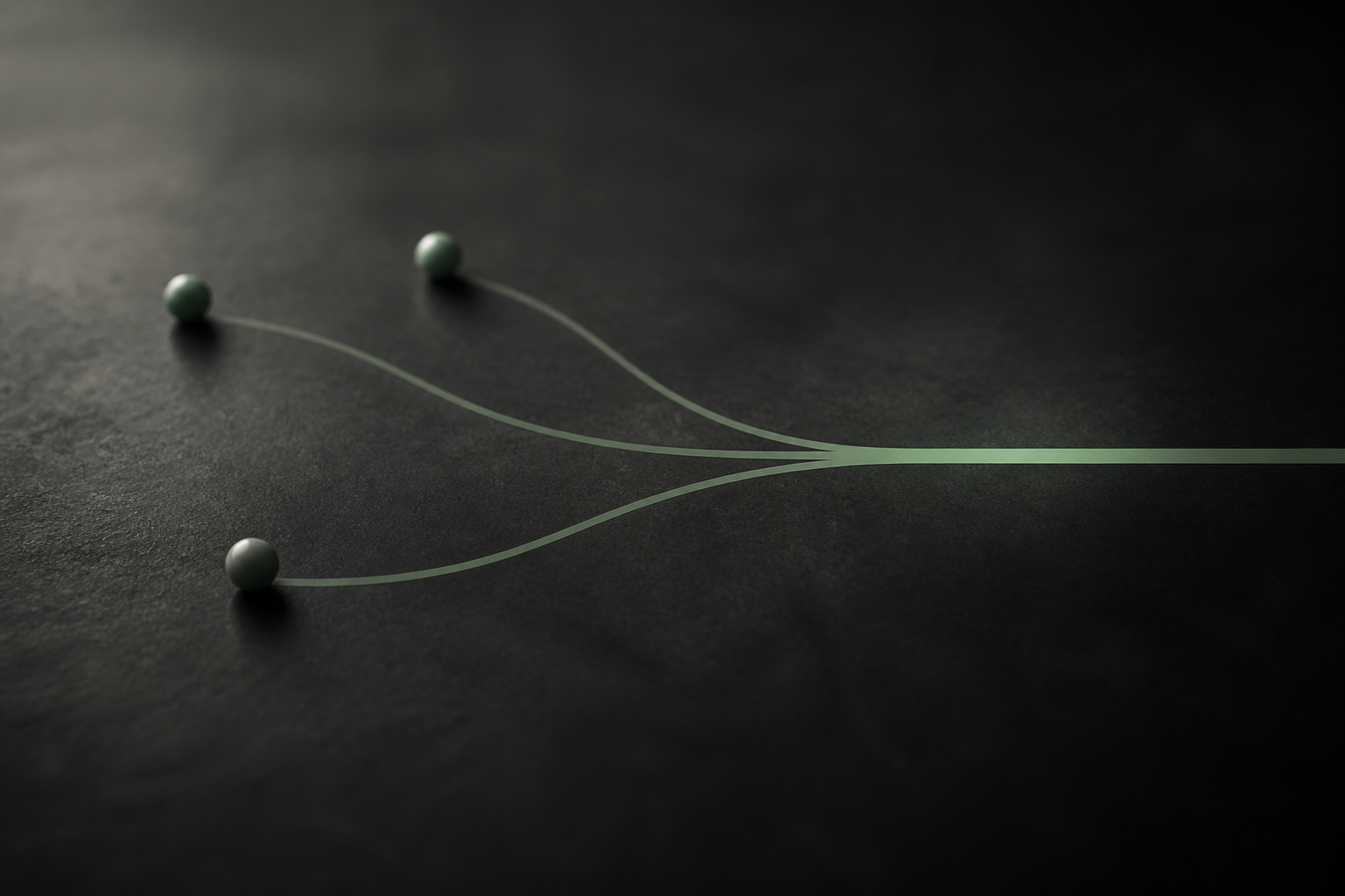Minimal converging routes representing qualified provider selection